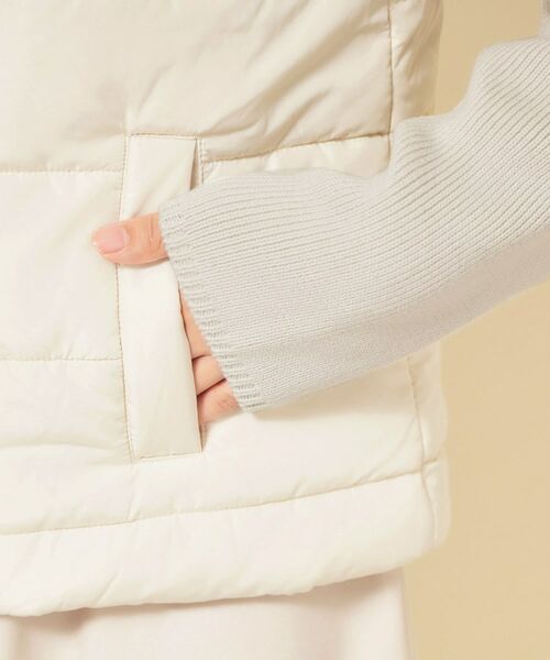 SunaUna / スーナウーナ ノーカラージャケット | 【中綿／キルト】ノーカラーブルゾン | 詳細15