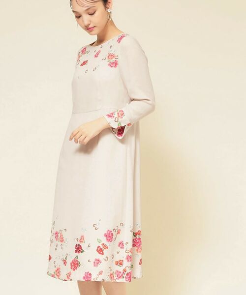 SunaUna / スーナウーナ ミニ丈・ひざ丈ワンピース | 【co creation and yours／SS～L】花柄パネルワンピース | 詳細14