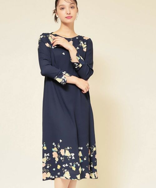 SunaUna / スーナウーナ ミニ丈・ひざ丈ワンピース | 【co creation and yours／SS～L】花柄パネルワンピース | 詳細18