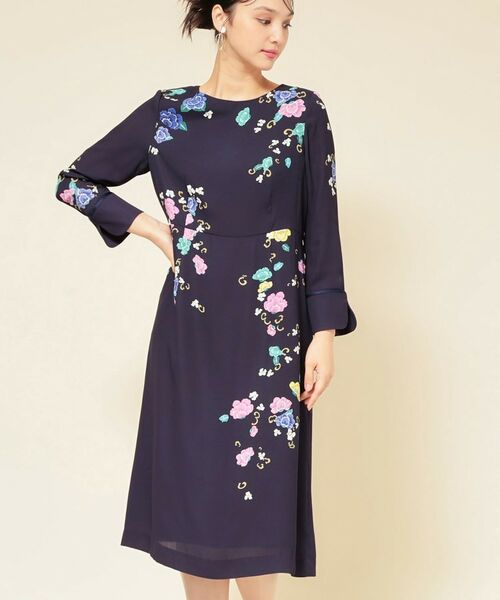 SunaUna / スーナウーナ ミニ丈・ひざ丈ワンピース | 【co creation and yours／SS～L】花柄パネルワンピース | 詳細24