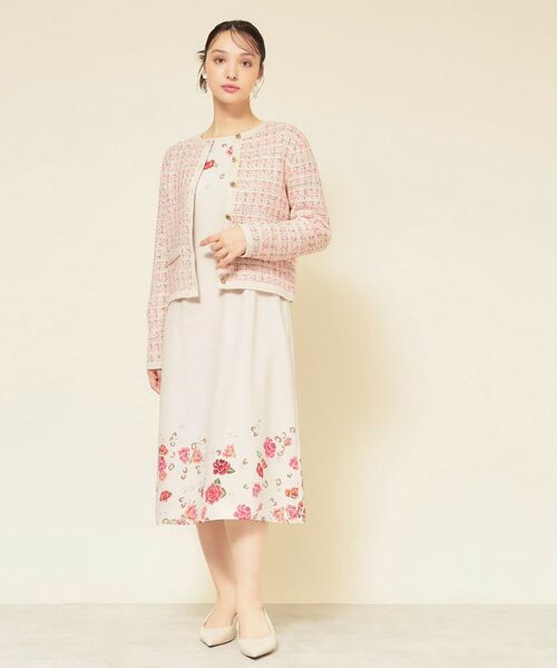 SunaUna / スーナウーナ ミニ丈・ひざ丈ワンピース | 【co creation and yours／SS～L】花柄パネルワンピース | 詳細3