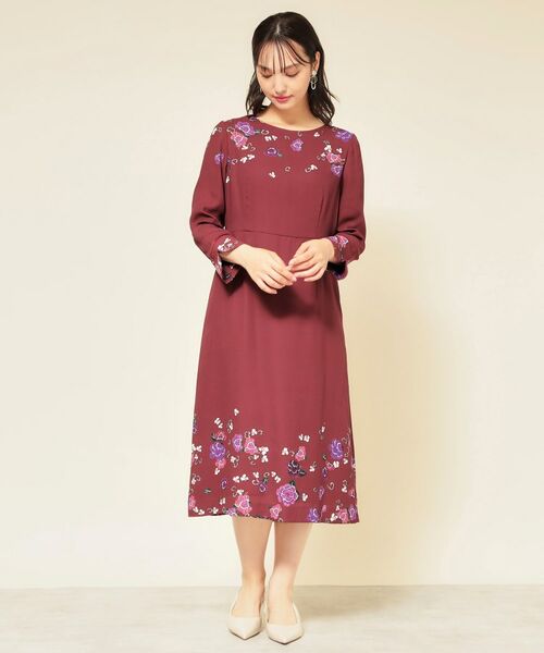 SunaUna / スーナウーナ ミニ丈・ひざ丈ワンピース | 【co creation and yours／SS～L】花柄パネルワンピース | 詳細4