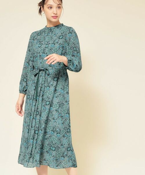 SunaUna/スーナウーナ 【co creation and yours/SS~L】レースプリーツワンピース グリーン(122) 40(L) SunaUna/スーナウーナ 【co creation and yours/SS~L】レースプリーツワンピース グリーン(122) 40(L)