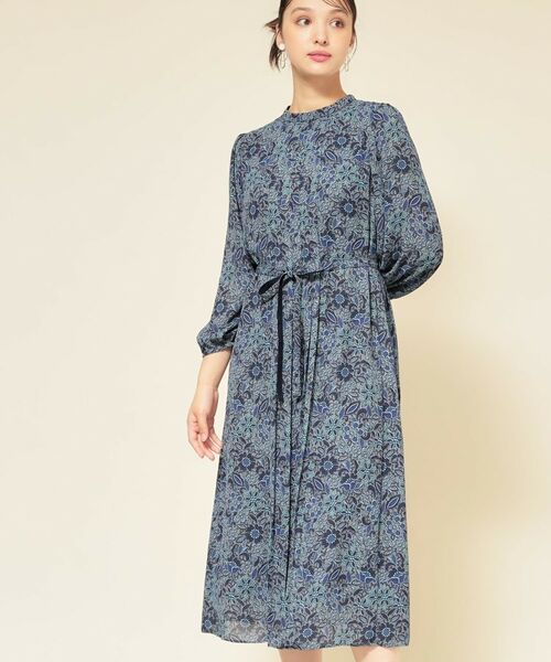 SunaUna/スーナウーナ 【co creation and yours/SS~L】レースプリーツワンピース ネイビー(194) 40(L) SunaUna/スーナウーナ 【co creation and yours/SS~L】レースプリーツワンピース ネイビー(194) 40(L)