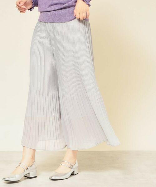 SunaUna / スーナウーナ パンツ | 【大人気/セットアップ可】プリーツパンツ(グレー(012))