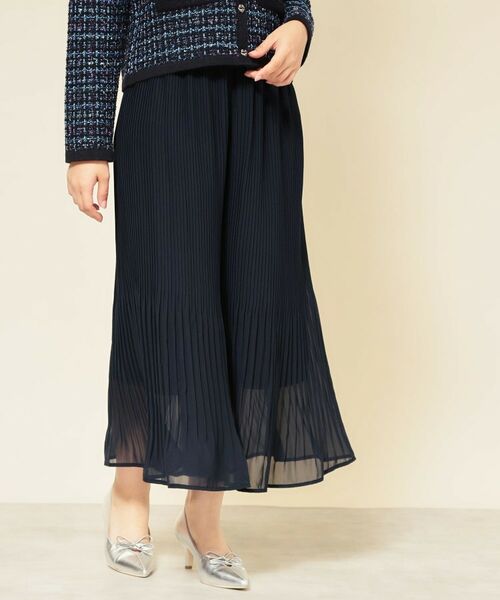 SunaUna / スーナウーナ パンツ | 【大人気/セットアップ可】プリーツパンツ(ネイビー(094))