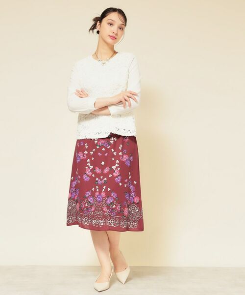 SunaUna / スーナウーナ スカート | 【co creation and yours/SS~L】オリエンタル柄パネルスカート | 詳細2