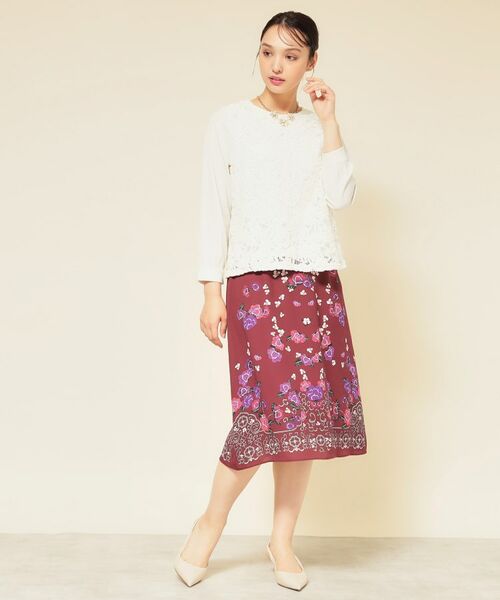 SunaUna / スーナウーナ スカート | 【co creation and yours/SS~L】オリエンタル柄パネルスカート | 詳細3