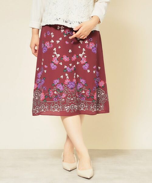 SunaUna / スーナウーナ スカート | 【co creation and yours/SS~L】オリエンタル柄パネルスカート | 詳細6