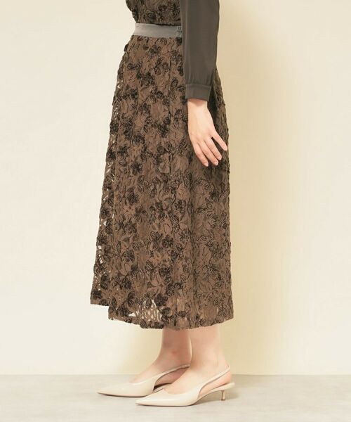 SunaUna / スーナウーナ ロング・マキシ丈スカート | 【モールレース/セットアップ可】ふんわりタックスカート | 詳細10