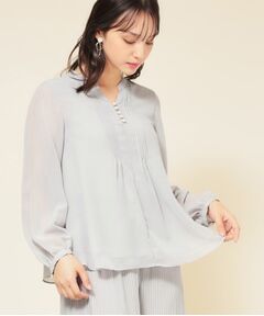 SunaUna / スーナウーナ シャツ・ブラウス | 【ピンタック／セットアップ可】シフォンブラウス