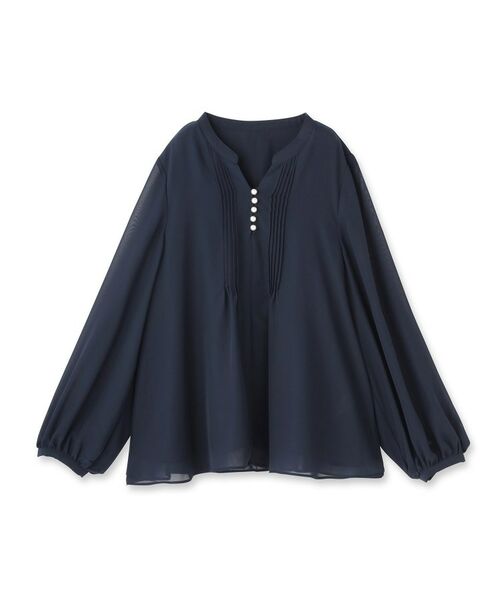 SunaUna / スーナウーナ シャツ・ブラウス | 【ピンタック／セットアップ可】シフォンブラウス | 詳細1