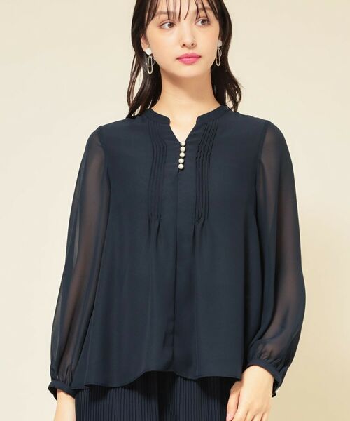SunaUna / スーナウーナ シャツ・ブラウス | 【ピンタック／セットアップ可】シフォンブラウス | 詳細10