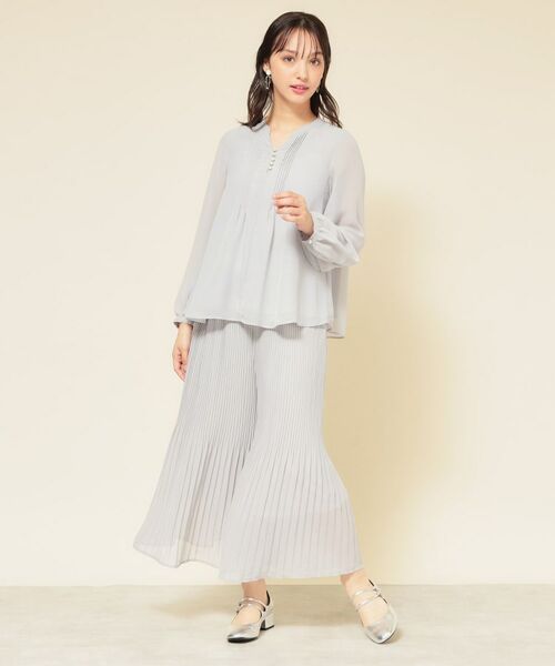 SunaUna / スーナウーナ シャツ・ブラウス | 【ピンタック／セットアップ可】シフォンブラウス | 詳細2