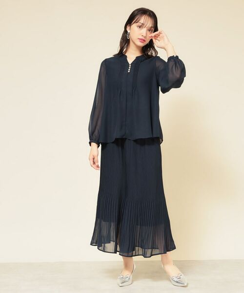 SunaUna / スーナウーナ シャツ・ブラウス | 【ピンタック／セットアップ可】シフォンブラウス | 詳細3