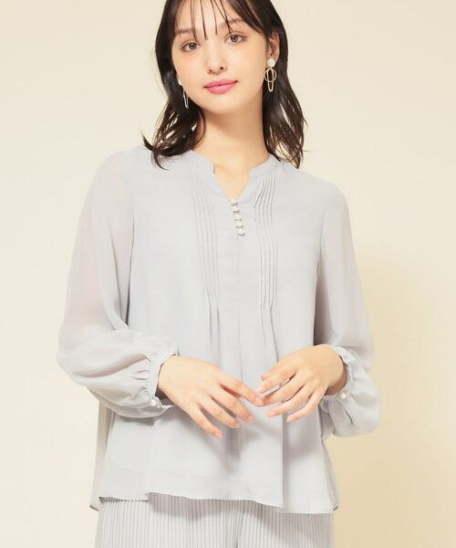 SunaUna / スーナウーナ シャツ・ブラウス | 【ピンタック／セットアップ可】シフォンブラウス | 詳細4