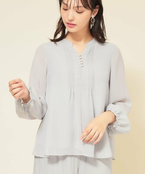 SunaUna / スーナウーナ シャツ・ブラウス | 【ピンタック／セットアップ可】シフォンブラウス | 詳細5