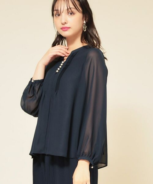 SunaUna / スーナウーナ シャツ・ブラウス | 【ピンタック／セットアップ可】シフォンブラウス | 詳細7