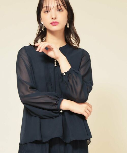 SunaUna / スーナウーナ シャツ・ブラウス | 【ピンタック／セットアップ可】シフォンブラウス | 詳細8