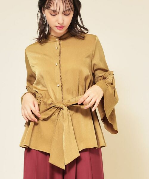 SunaUna / スーナウーナ シャツ・ブラウス | 【COLLECTION LINE】フレアスリーブブラウス | 詳細7