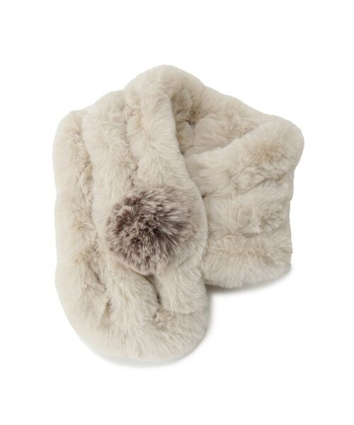 SunaUna / スーナウーナ マフラー・ショール・スヌード・ストール | 【顔周り華やか！ ファーティペット】 | 詳細1