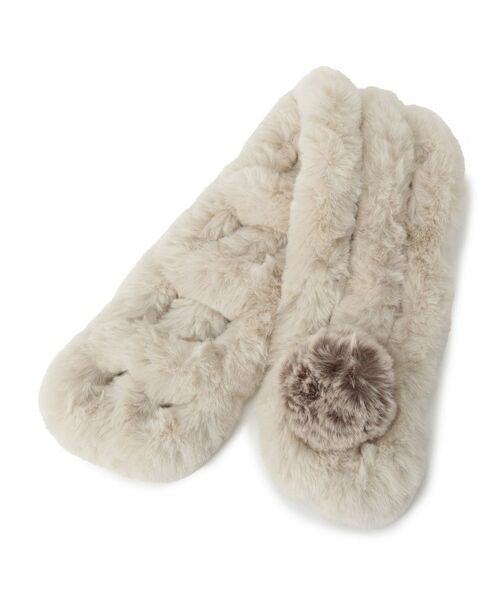 SunaUna / スーナウーナ マフラー・ショール・スヌード・ストール | 【顔周り華やか！ ファーティペット】 | 詳細2