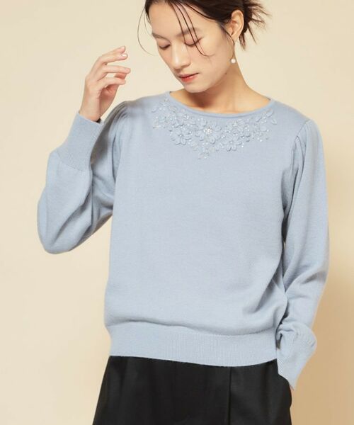 SunaUna / スーナウーナ ニット・セーター | 【SS~Lサイズ展開/クラフトニット】(ブルー(091))