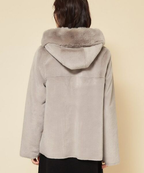 SunaUna / スーナウーナ レザーブルゾン・ジャケット | 【冬を彩る異素材フェイクファーアウター】 | 詳細16