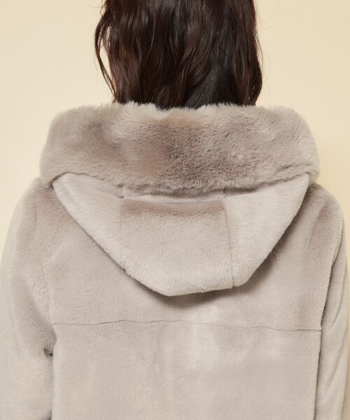 SunaUna / スーナウーナ レザーブルゾン・ジャケット | 【冬を彩る異素材フェイクファーアウター】 | 詳細18