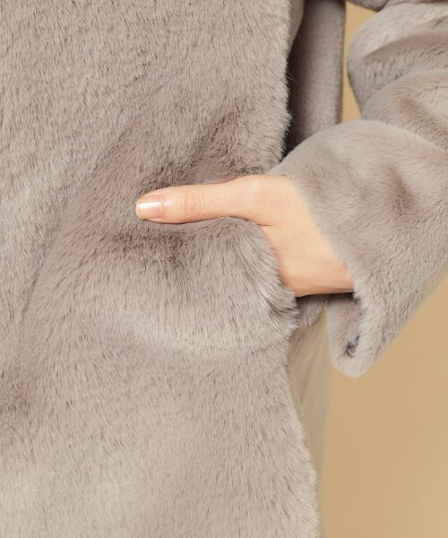 SunaUna / スーナウーナ レザーブルゾン・ジャケット | 【冬を彩る異素材フェイクファーアウター】 | 詳細20