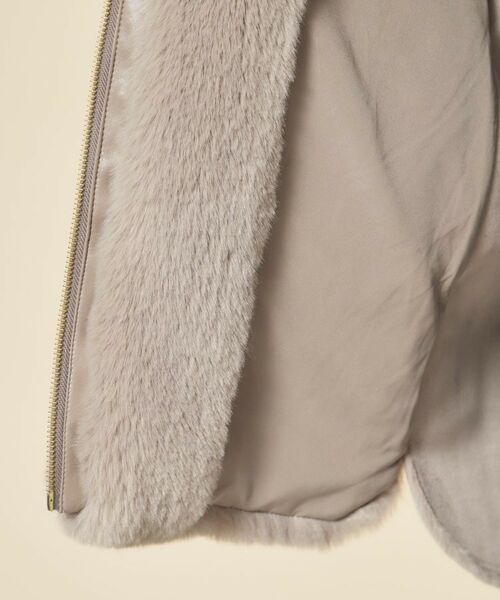 SunaUna / スーナウーナ レザーブルゾン・ジャケット | 【冬を彩る異素材フェイクファーアウター】 | 詳細23