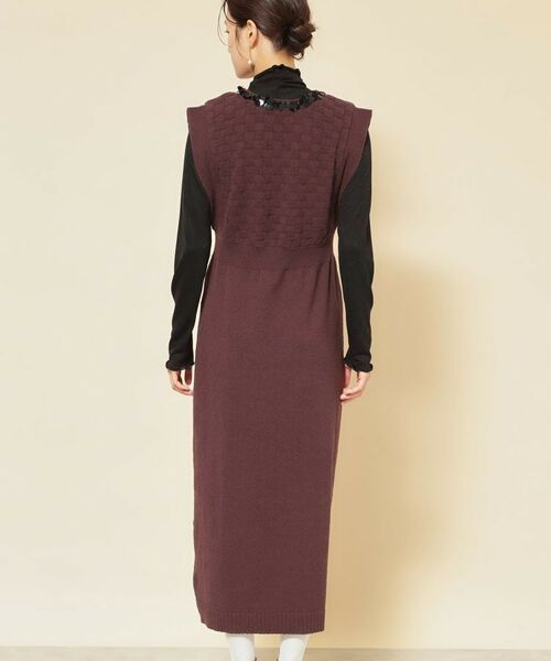 SunaUna / スーナウーナ ロング・マキシ丈ワンピース | 【COLLECTION LINE】スパンコールニットジャンドレ | 詳細12