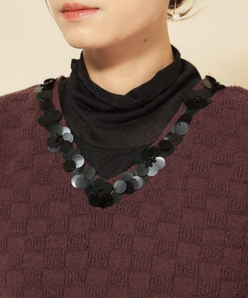 SunaUna / スーナウーナ ロング・マキシ丈ワンピース | 【COLLECTION LINE】スパンコールニットジャンドレ | 詳細13