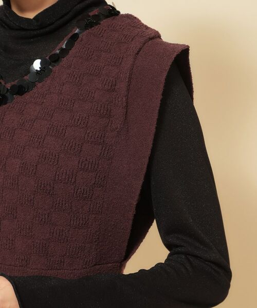 SunaUna / スーナウーナ ロング・マキシ丈ワンピース | 【COLLECTION LINE】スパンコールニットジャンドレ | 詳細15