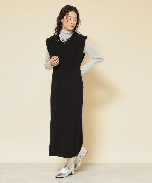 SunaUna / スーナウーナ ロング・マキシ丈ワンピース | 【COLLECTION LINE】スパンコールニットジャンドレ | 詳細3