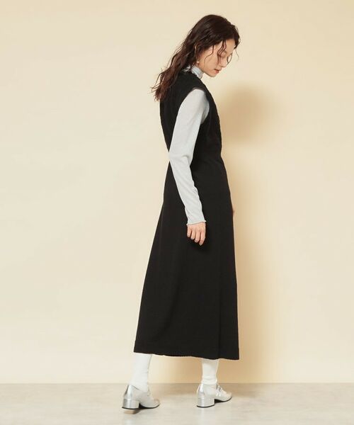 SunaUna / スーナウーナ ロング・マキシ丈ワンピース | 【COLLECTION LINE】スパンコールニットジャンドレ | 詳細4