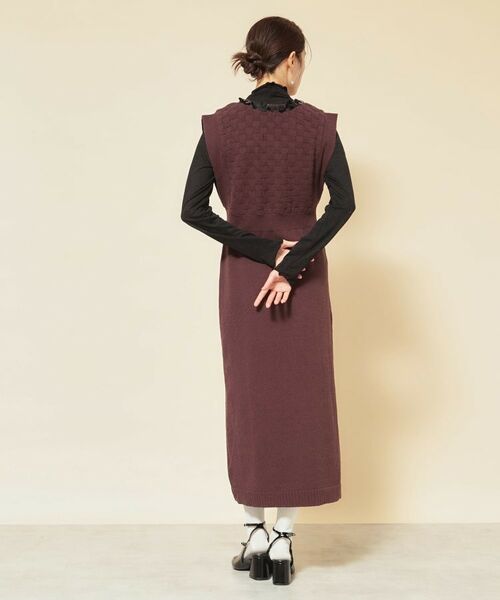 SunaUna / スーナウーナ ロング・マキシ丈ワンピース | 【COLLECTION LINE】スパンコールニットジャンドレ | 詳細8