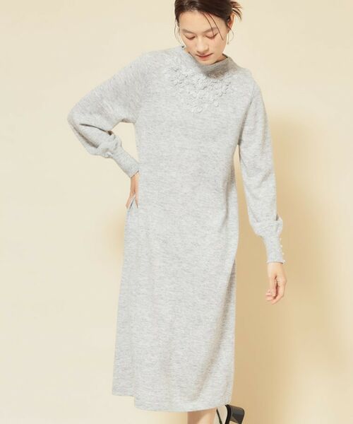 SunaUna/スーナウーナ 【SS～Lサイズ展開／クラフトワンピース】 グレー(012) 40(L)