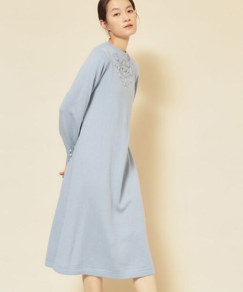 SunaUna / スーナウーナ ミニ丈・ひざ丈ワンピース | 【SS~Lサイズ展開/クラフトワンピース】(ブルー(091))