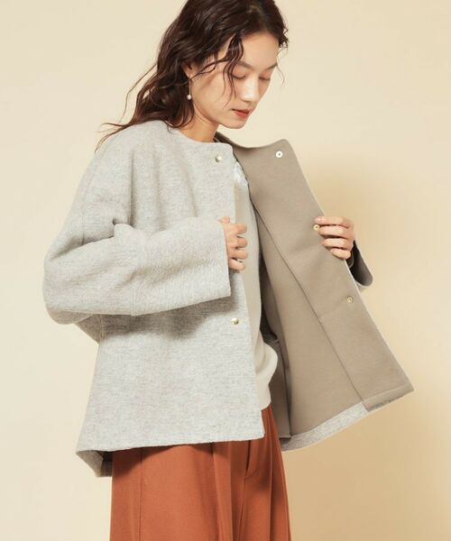 SunaUna / スーナウーナ レザーブルゾン・ジャケット | 【エアリーブルゾン／3色展開】 | 詳細10