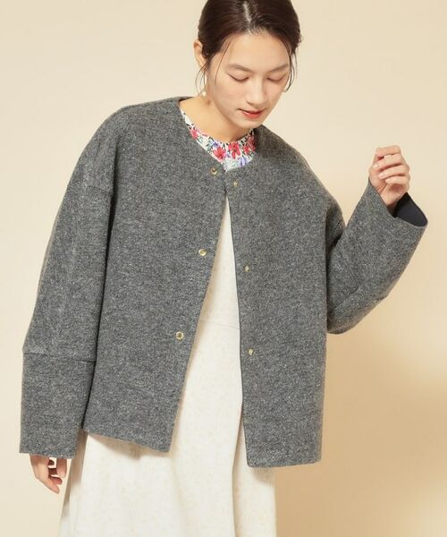 SunaUna / スーナウーナ レザーブルゾン・ジャケット | 【エアリーブルゾン／3色展開】 | 詳細2