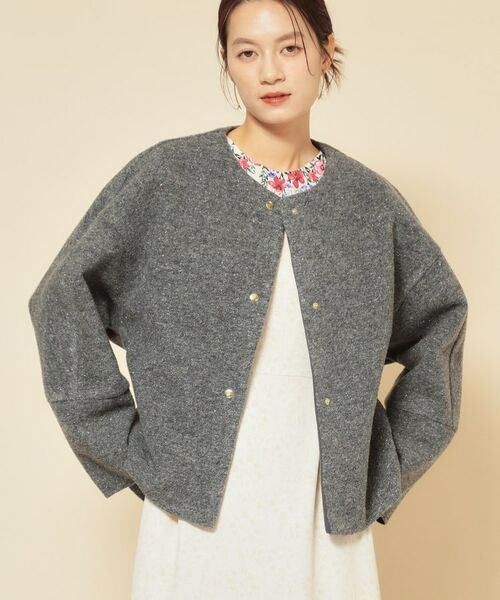 SunaUna / スーナウーナ レザーブルゾン・ジャケット | 【エアリーブルゾン／3色展開】 | 詳細3