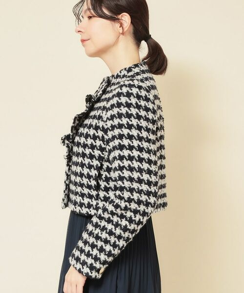 SunaUna / スーナウーナ ノーカラージャケット | 【COLLECTION LINE】ツイードラッフルジャケット | 詳細11