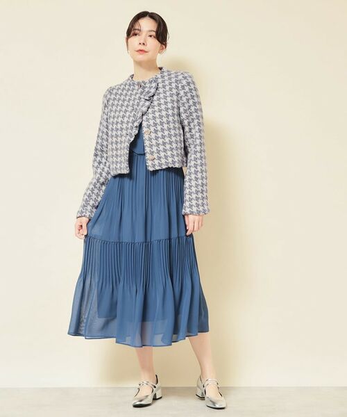 SunaUna / スーナウーナ ノーカラージャケット | 【COLLECTION LINE】ツイードラッフルジャケット | 詳細3