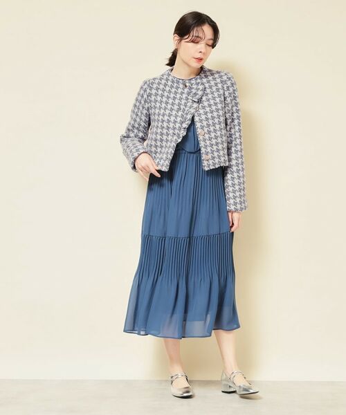 SunaUna / スーナウーナ ノーカラージャケット | 【COLLECTION LINE】ツイードラッフルジャケット | 詳細4