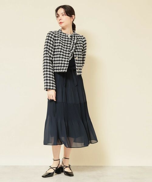 SunaUna / スーナウーナ ノーカラージャケット | 【COLLECTION LINE】ツイードラッフルジャケット | 詳細7