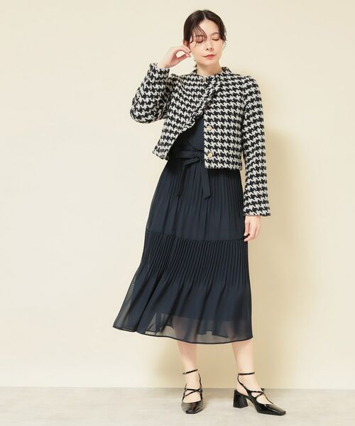 SunaUna / スーナウーナ ノーカラージャケット | 【COLLECTION LINE】ツイードラッフルジャケット | 詳細8