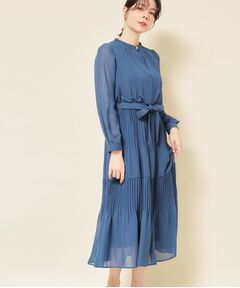 SunaUna / スーナウーナ ロング・マキシ丈ワンピース | 【S～Lサイズ／セレモニーにも】プリーツワンピース