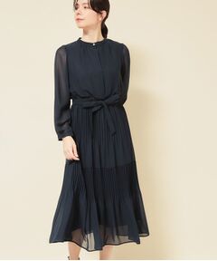 SunaUna / スーナウーナ ロング・マキシ丈ワンピース | 【S～Lサイズ／セレモニーにも】プリーツワンピース