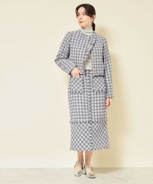 SunaUna / スーナウーナ スカート | 【COLLECTION LINE】ツイードフリンジスカート | 詳細3